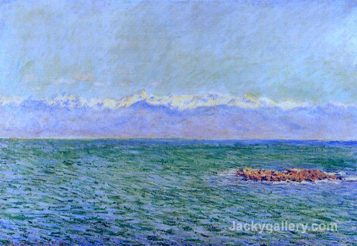 The Sea and the Alps by Claude Monet paintings reproduction